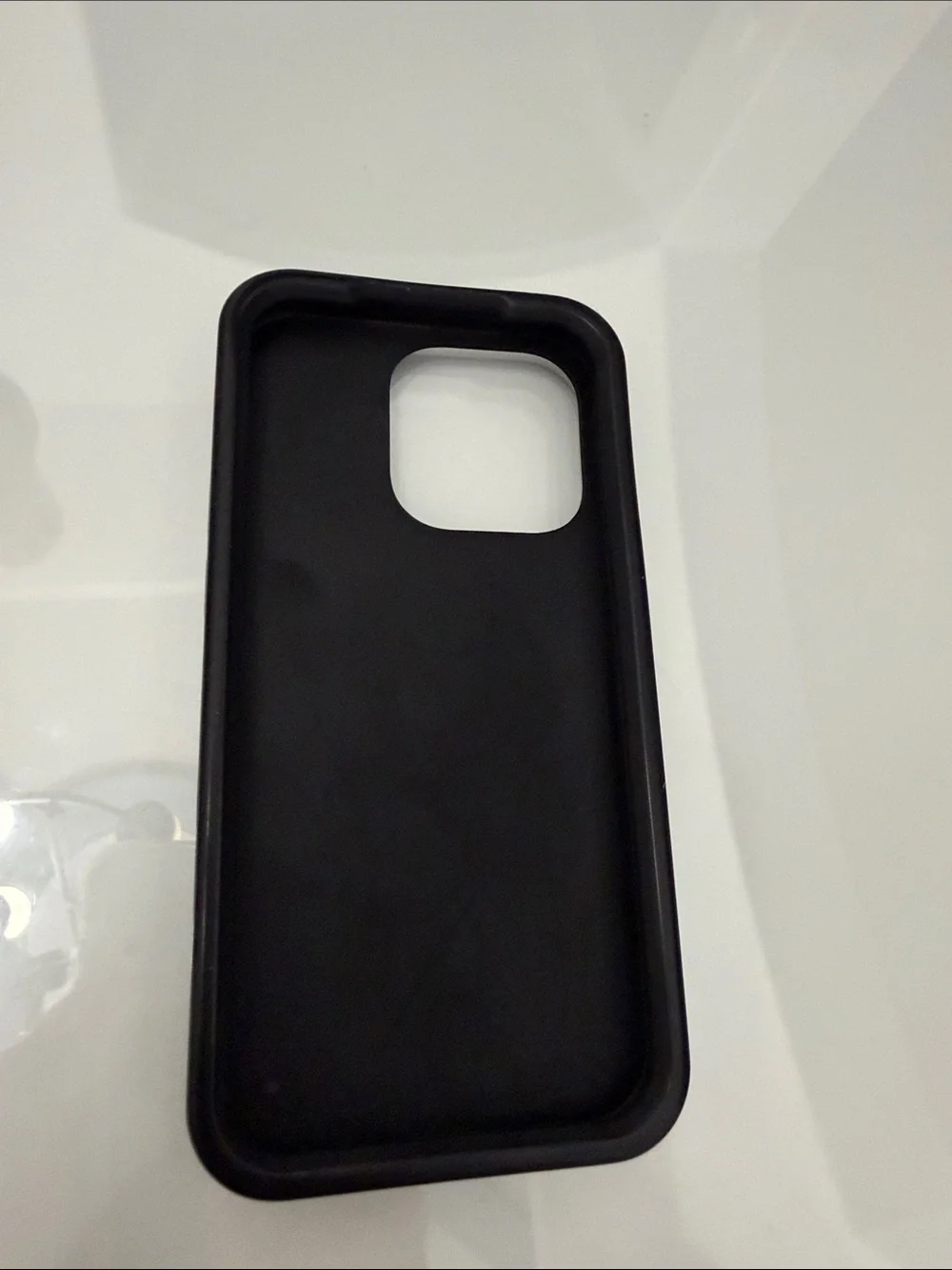 D&G gomma Black Silicone iPhone 14 pro